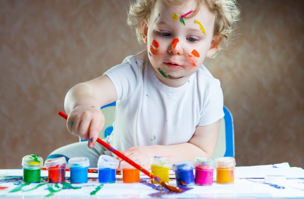 Toddler painting