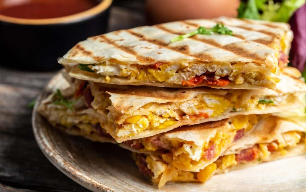 High-Protein Breakfast Quesadilla Recipe | MyFitnessPal