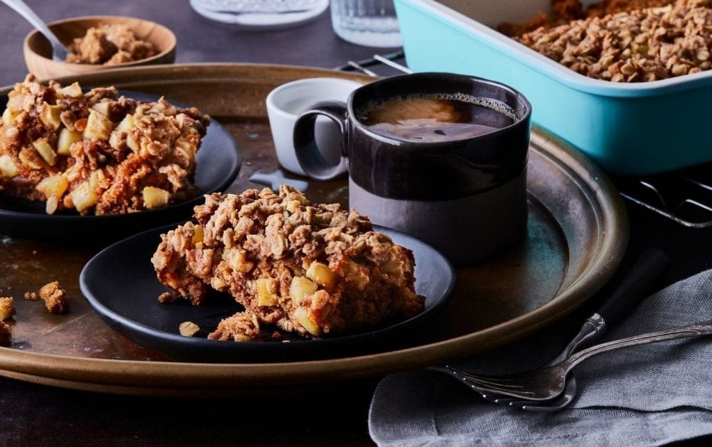 Vegan Apple Crumb Coffee Cake