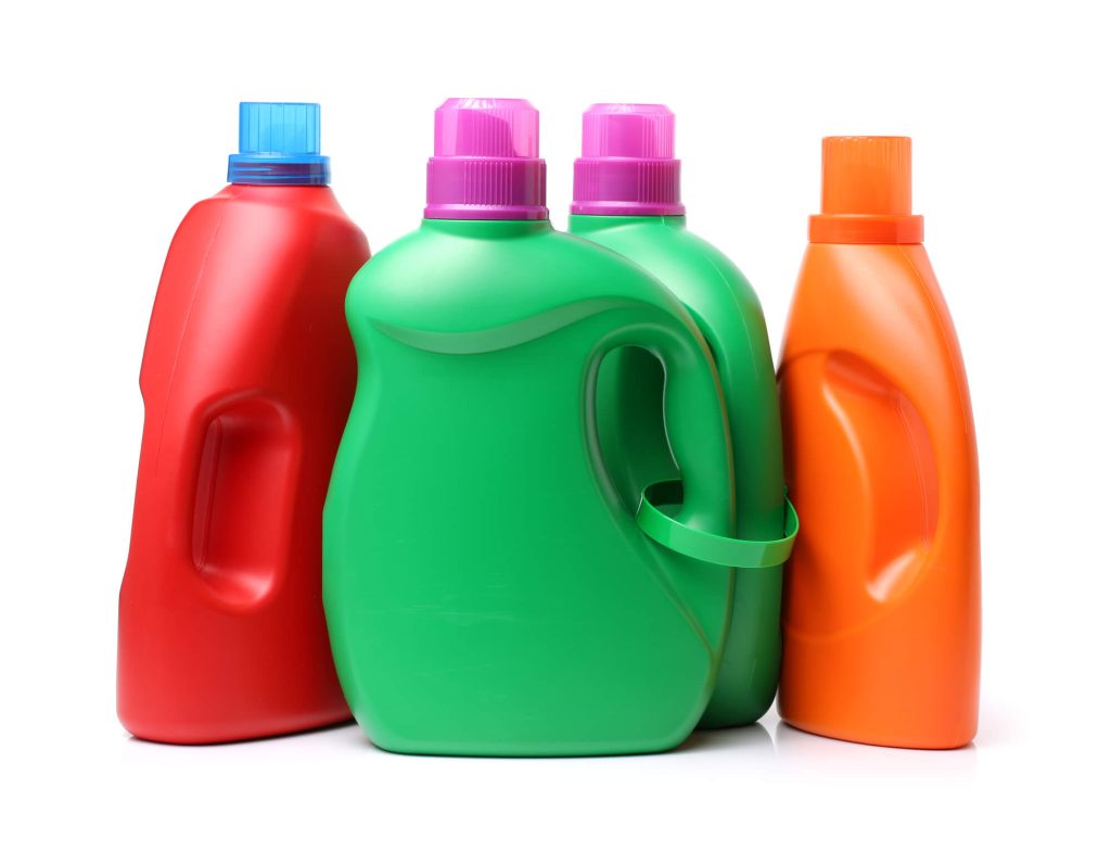 Plastic laundry bottles 