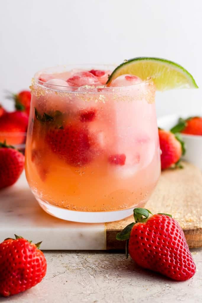 Strawberry Champagne Margarita