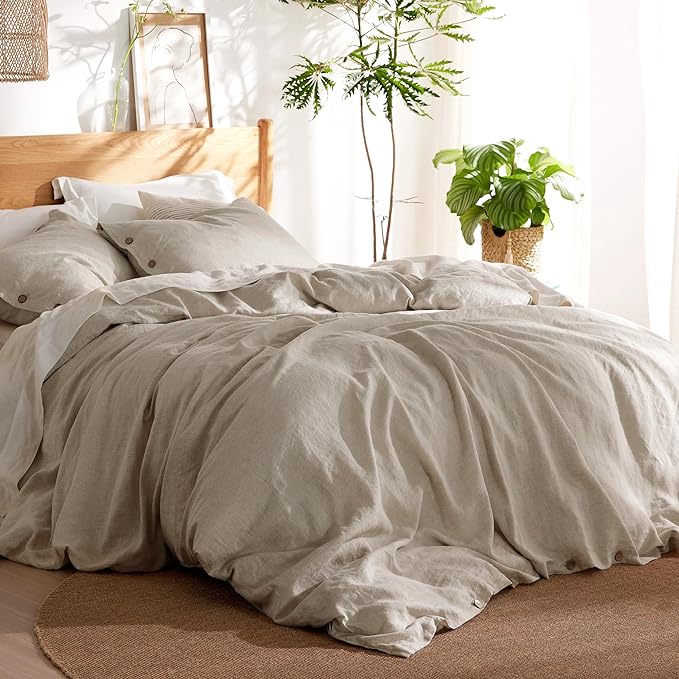 bedsure linen duvet cover