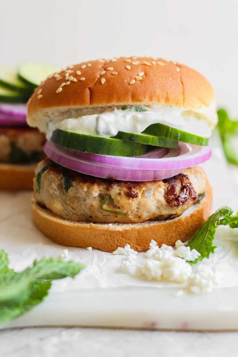 Mediterranean Burger with Tzatziki