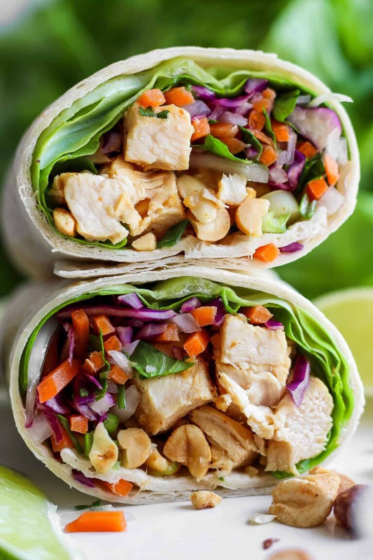 Peanut Chicken Wrap