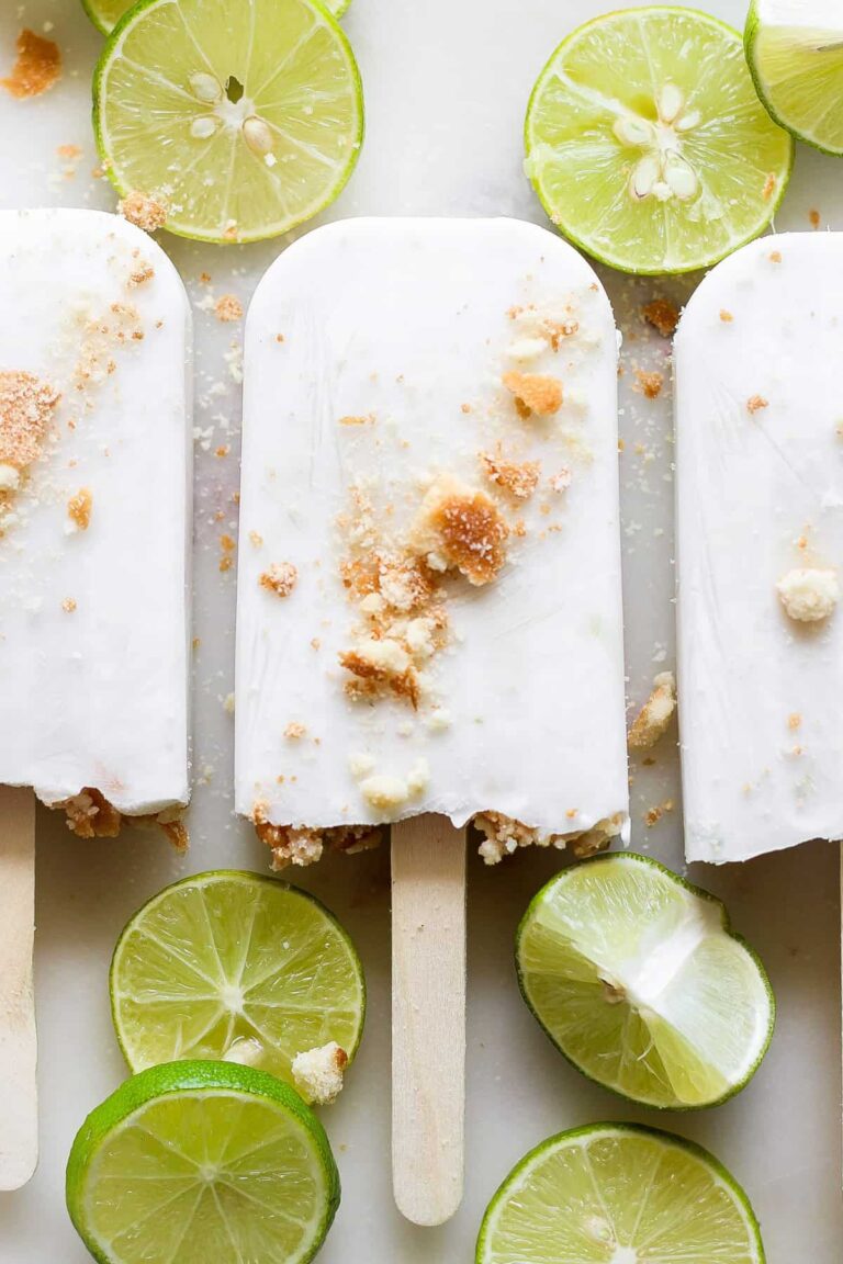 Coconut Key Lime Pie Popsicles