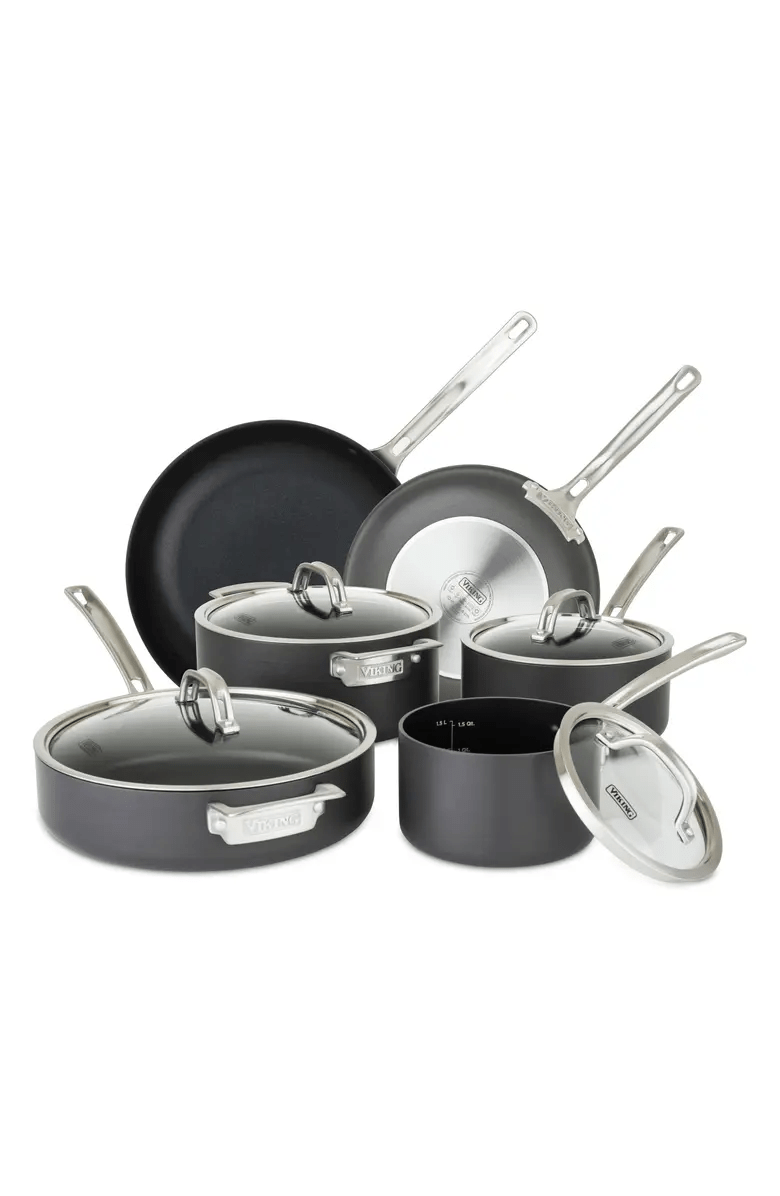 Viking 10-Piece Hard Anodized Nonstick Cookware Set