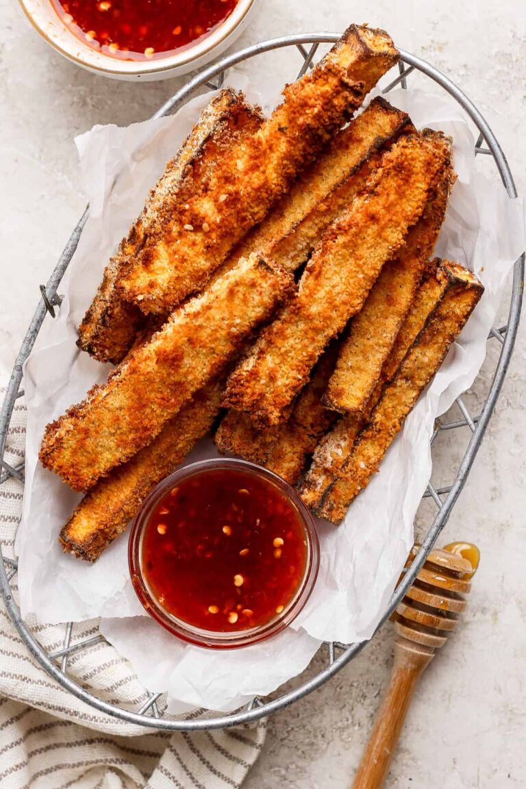 Air Fryer Butternut Squash Fries with Hot Honey