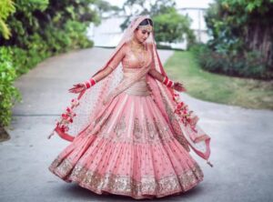 Magenta Bridal Dress