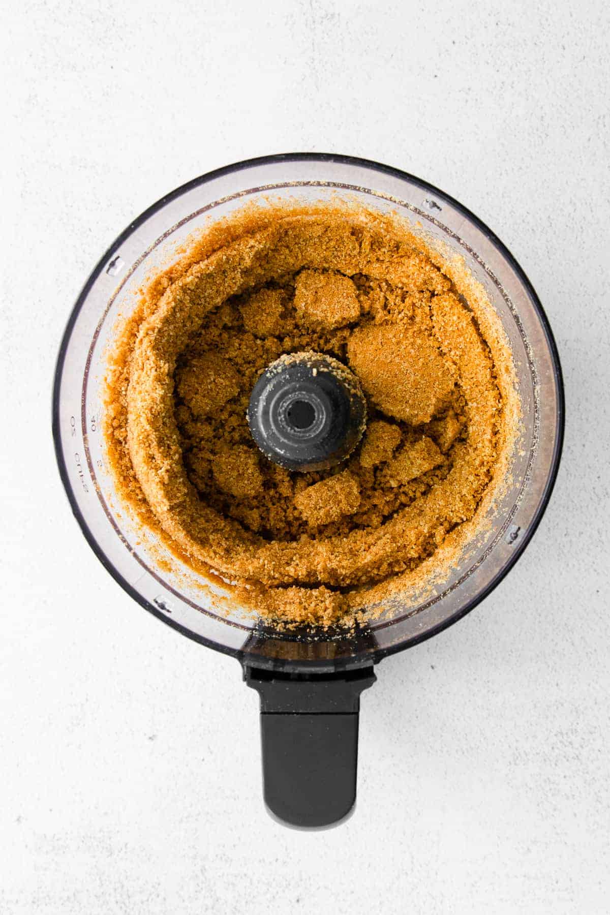 graham cracker crust in a food processor