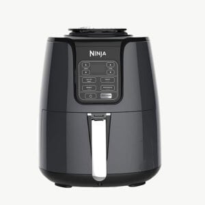 ninja air fryer on white background.