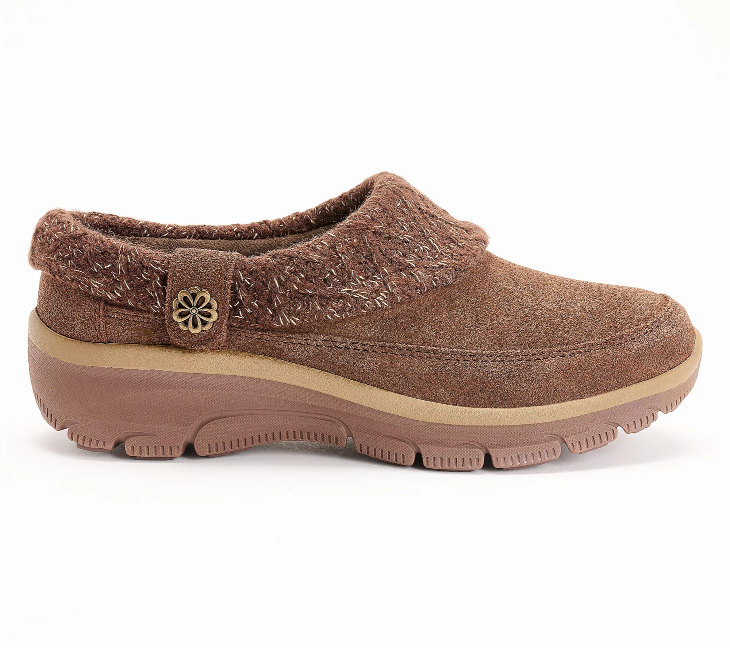 Skechers Easy Going Water-Repellent Suede Clogs