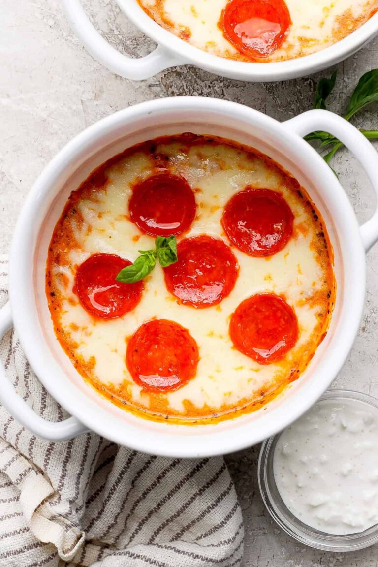 Cottage Cheese Pizza Bowl (single serve!)