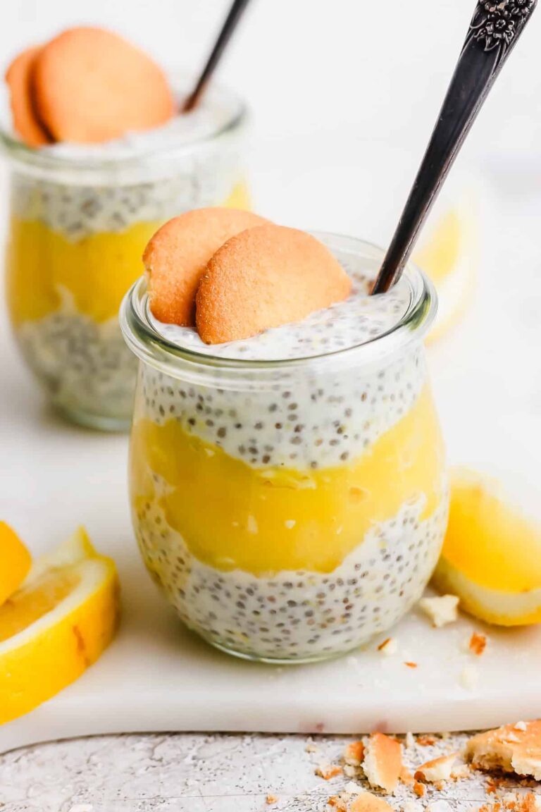 Protein Lemon Cream Pie Chia Seed Pudding