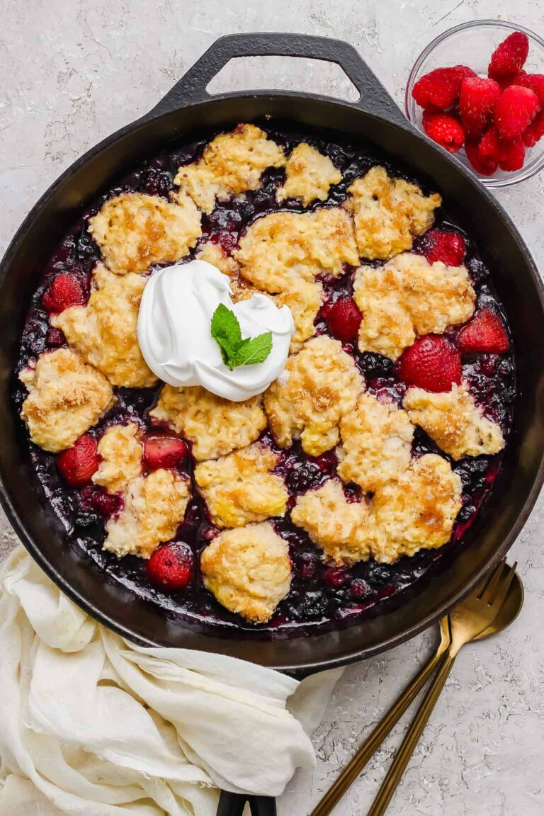 Cottage Cheese Berry Cobbler