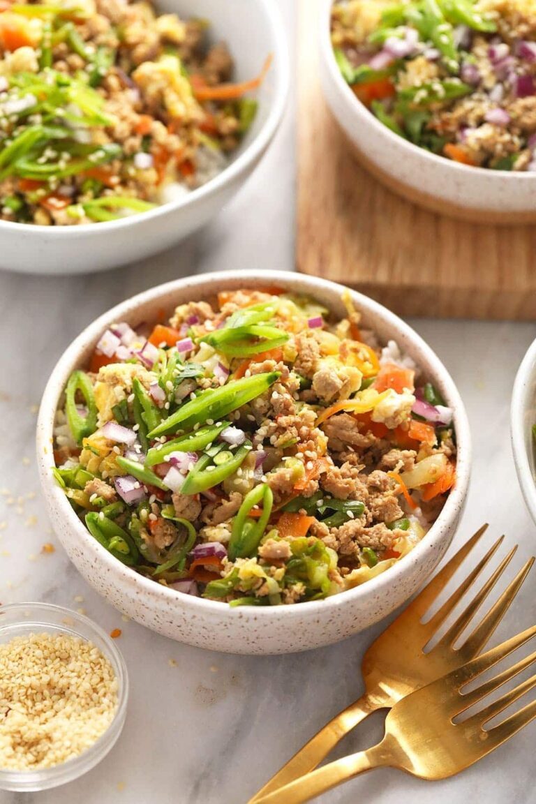 Vibrant Egg Roll in a Bowl