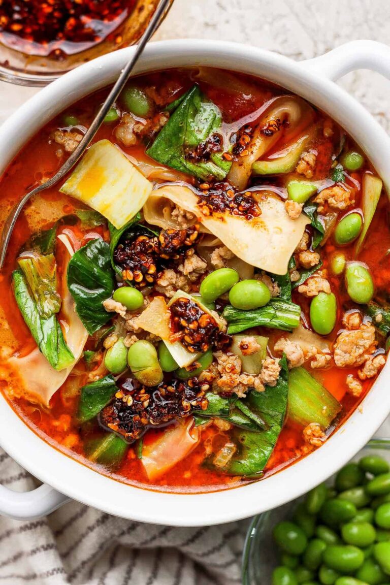 20 Minute Thai Coconut Dumpling Soup