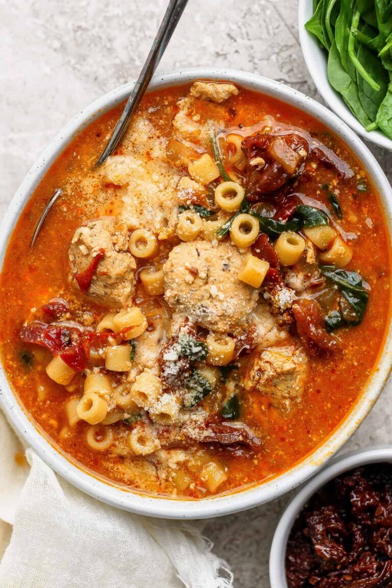 Creamy Marry Me Chicken Soup (With Ground Chicken)