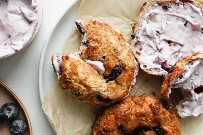 Blueberry Crunch Protein Bagels