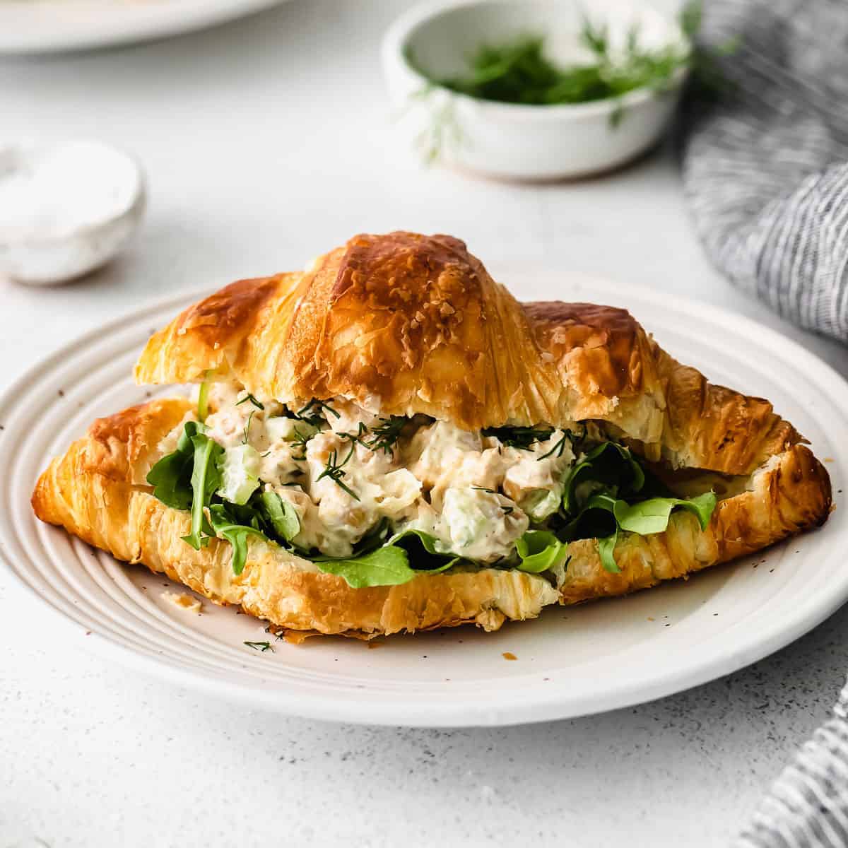 Easy Chickpea Salad prepared for meal prep