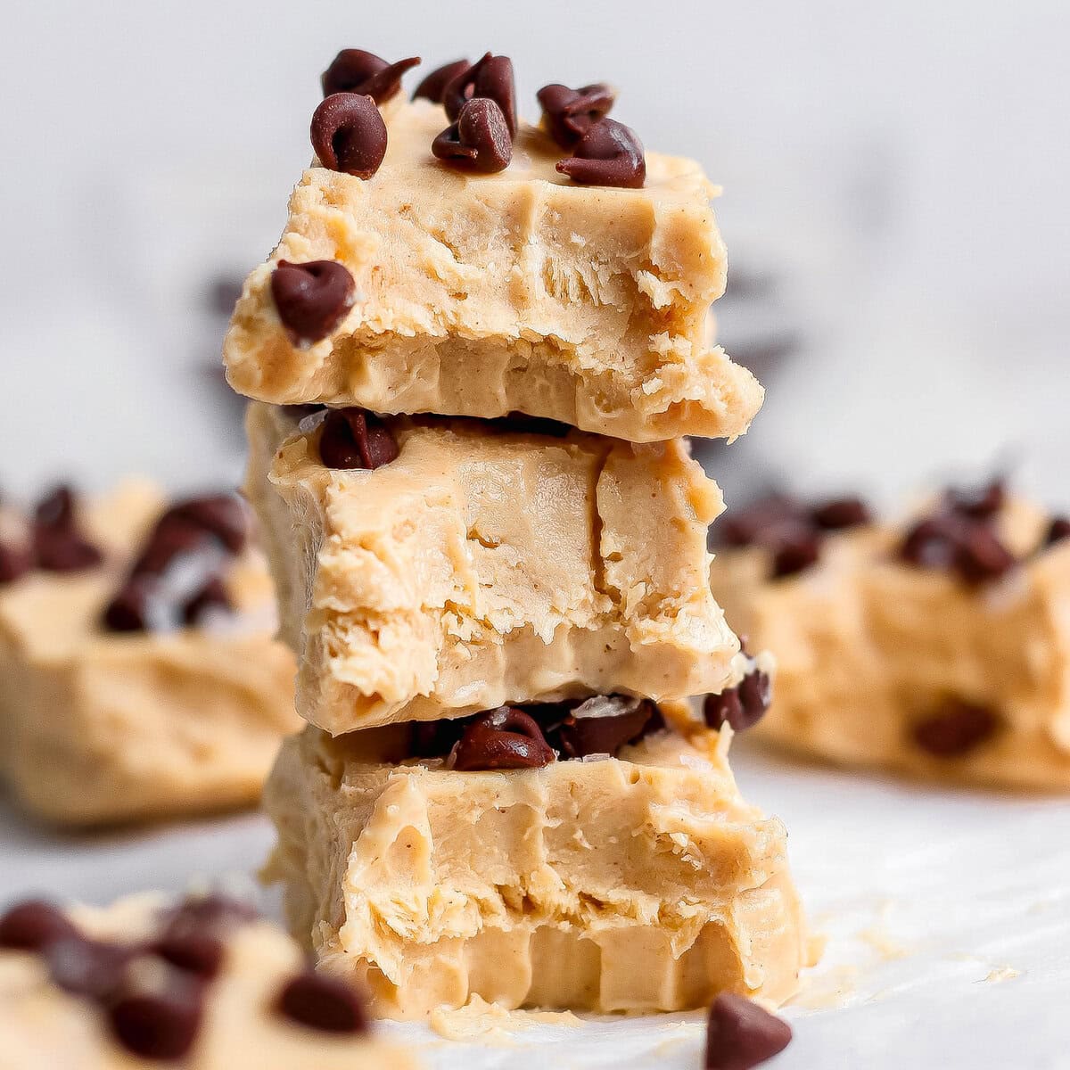 Peanut Butter Frozen Yogurt Bites prepared for meal prep