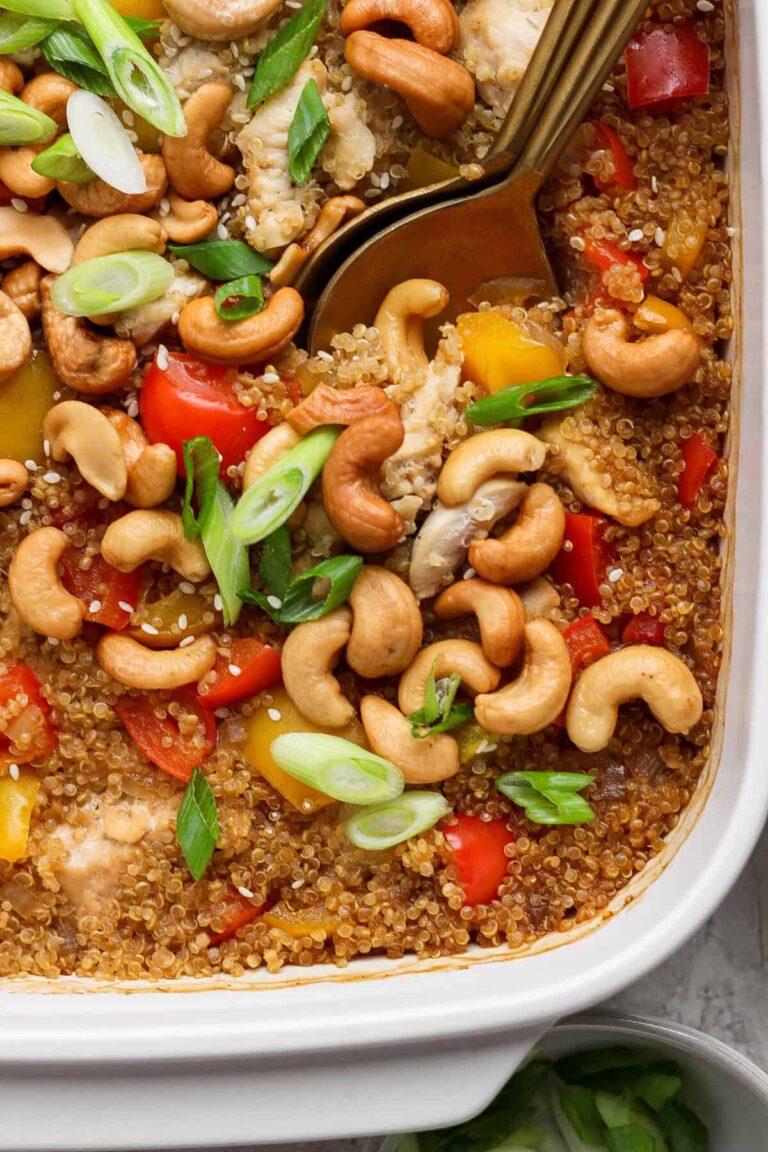 Healthy Cashew Chicken Casserole