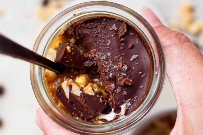 High-Protein Snickers Cheesecake Cups