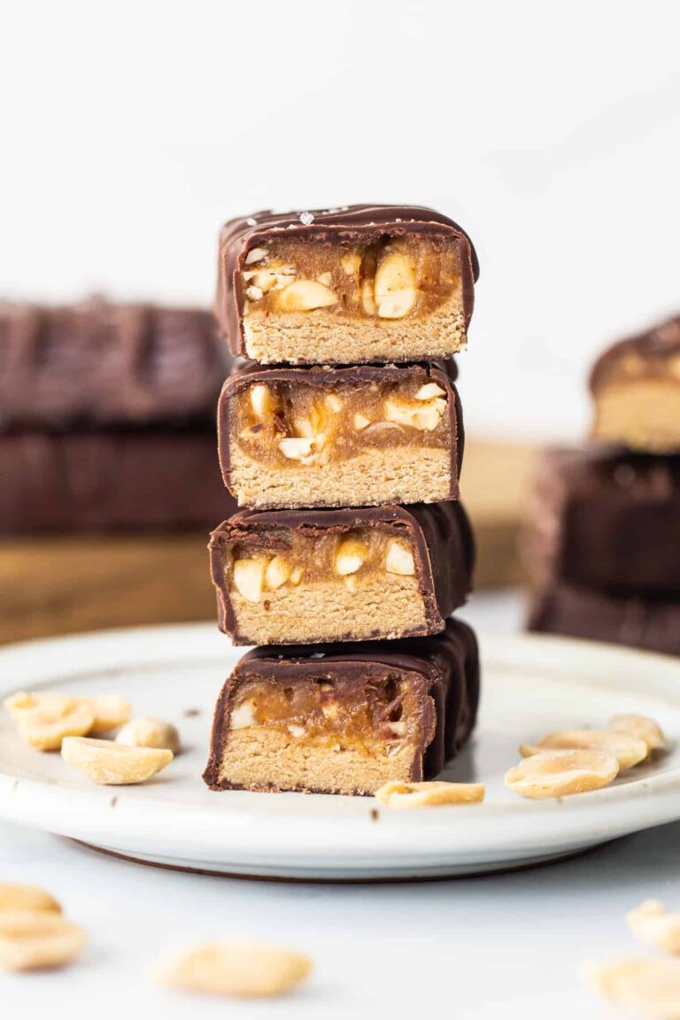 Homemade Snickers Protein Bars