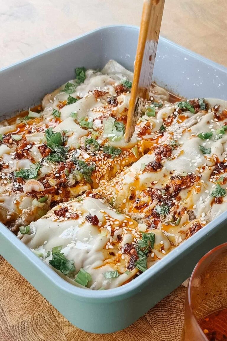 Beef Dumpling Lasagna (No Folding!)