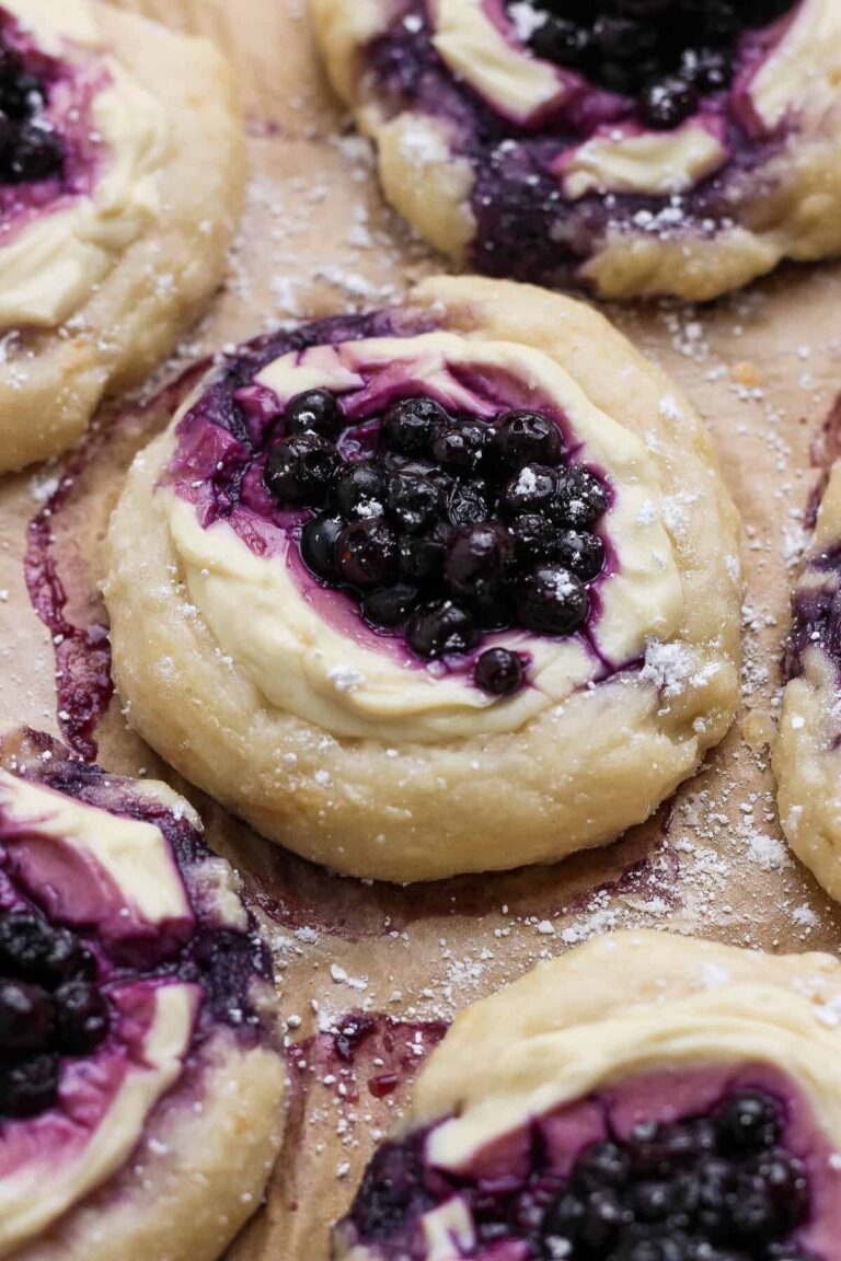 Blueberry Cottage Cheese Danish